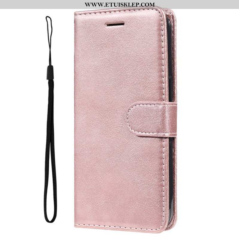 Etui Folio do Samsung Galaxy A13 5G / A04s z Łańcuch Solid Color Series Strappy